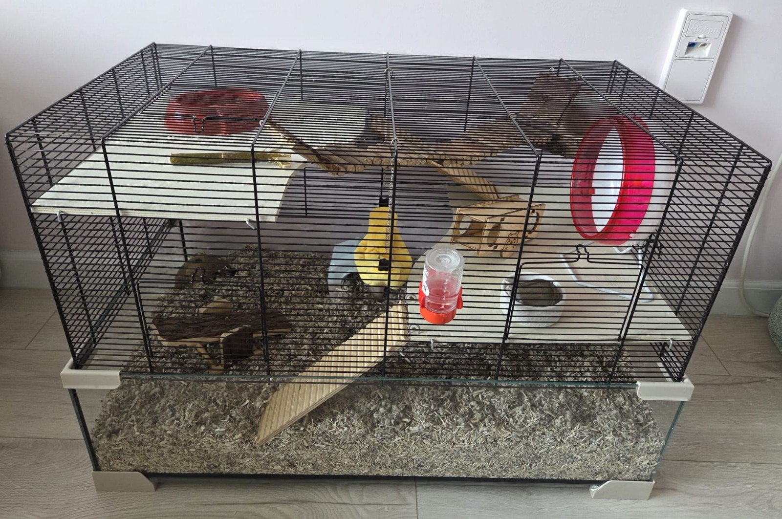 Hamsterkooi met toebehoren, Kooi, Cavia, 75 tot 110 cm, Ophalen