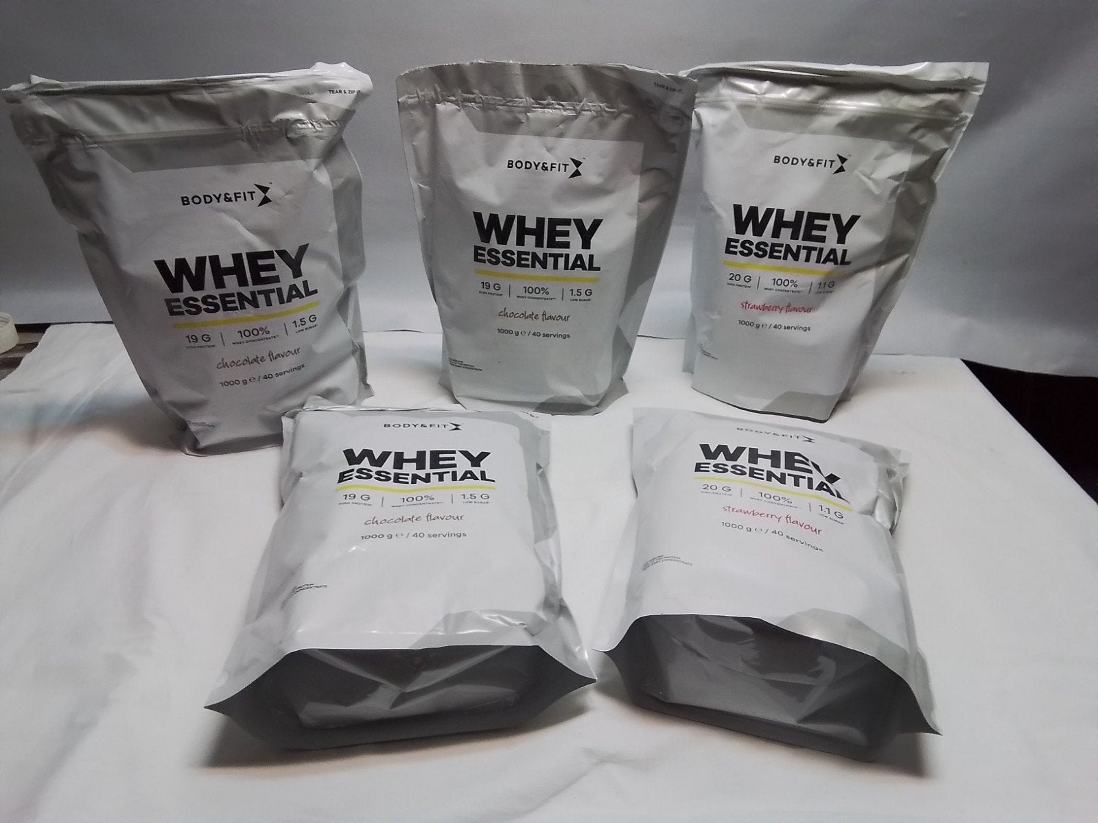 Body&Fit Whey Essential Eiwitpoeder - Diverse smaken, Ophalen, Nieuw, Rug, Overige typen