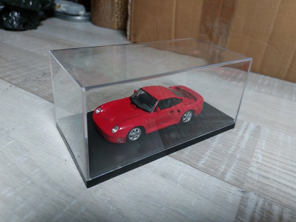 Porsche 959 red / rot / rood 1987 PMA MiniChamps 1:43, Hobby en Vrije tijd, Modelauto's | 1:43, Ophalen of Verzenden, Zo goed als nieuw