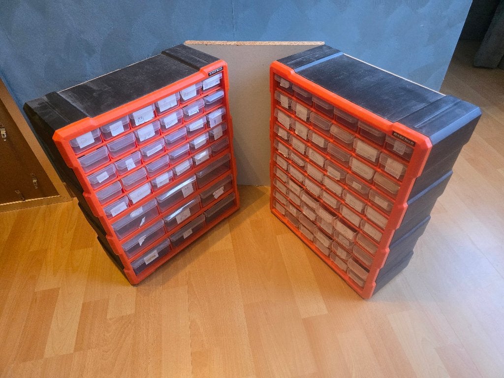 2x Kunststof sorteerbakken / magazijnbakken, voor LEGO bv, Ophalen of Verzenden, Gebruikt, Overige typen