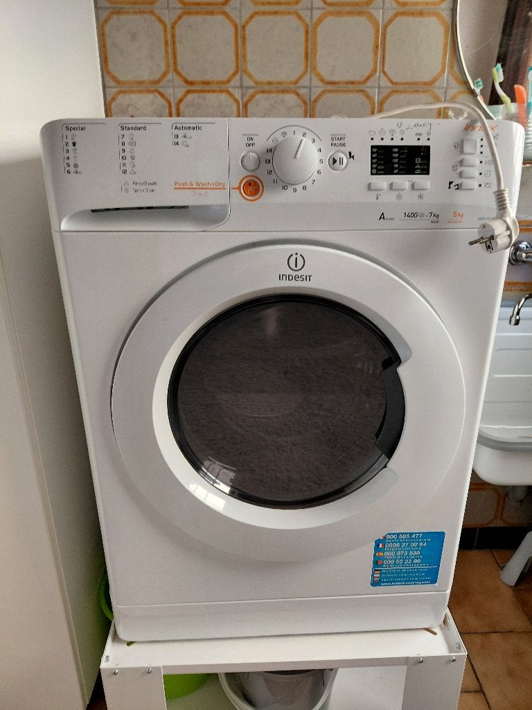 Wasmachine + droogkast, Ophalen, Gebruikt