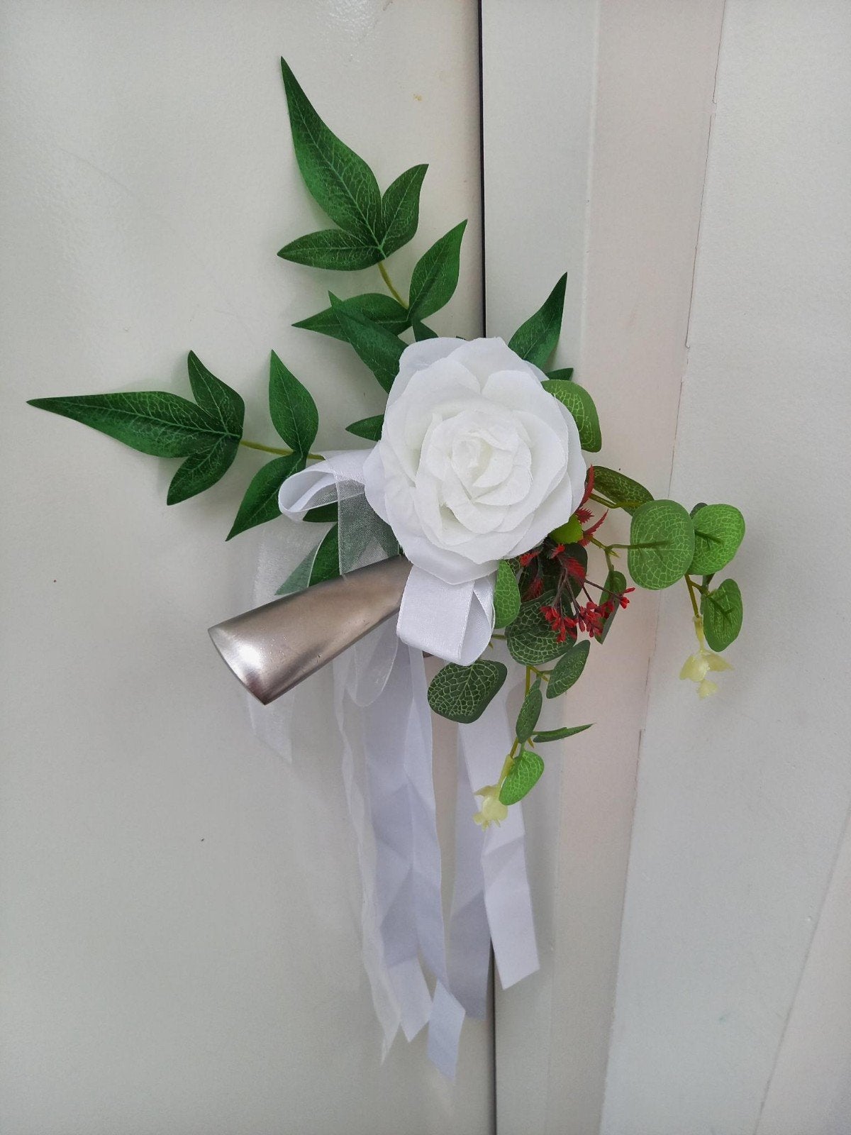 Bruiloft Decoratie: Kunstbloemen, Ballon Pilaar, Boeketjes, Ophalen of Verzenden, Zo goed als nieuw, Versiering, Geboorte of Huwelijk