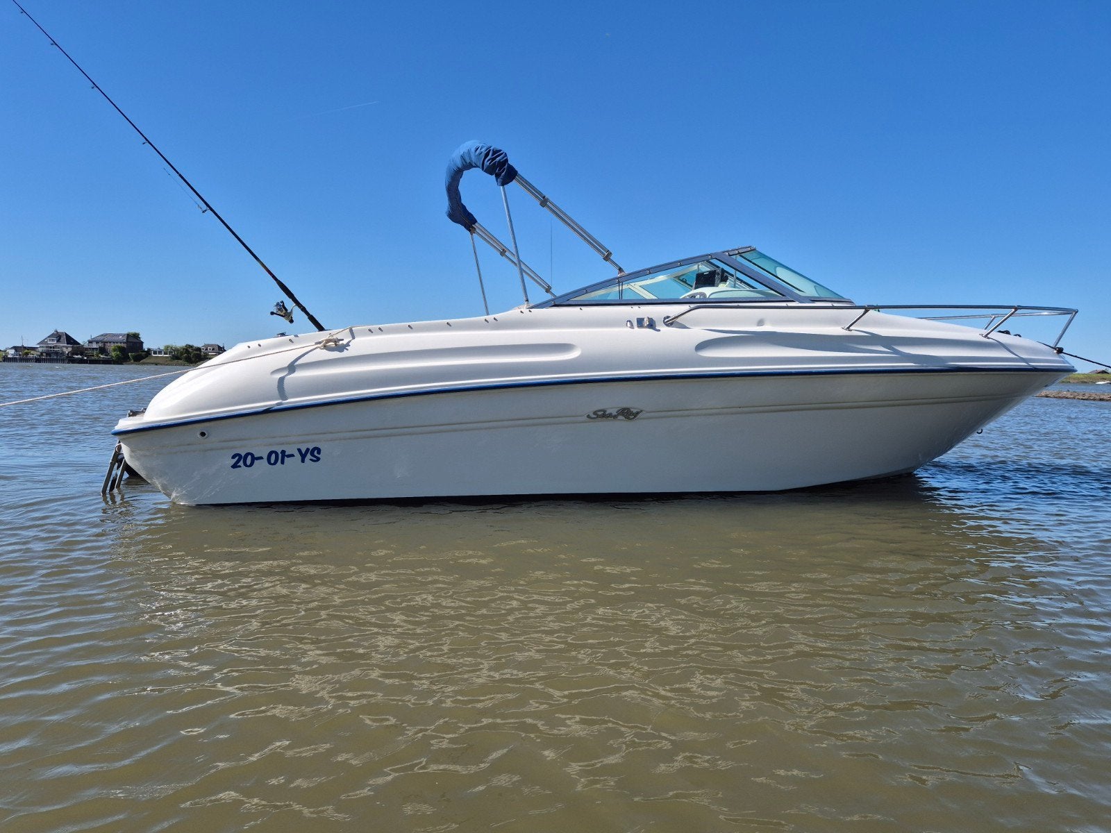 Sea Ray 215 Express Cruiser 210pk - Perfect voor dagtochten, Gebruikt, Binnenboordmotor, Kruiser, 80 cm
