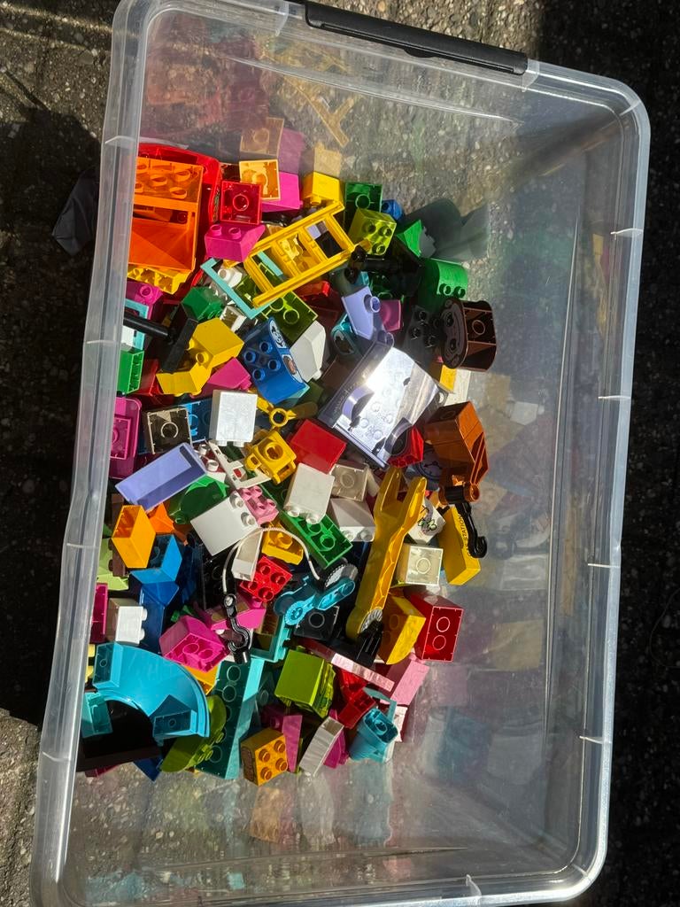 Grote partij Duplo met trein, rails, poppetjes en meer!, Ophalen, Gebruikt, Duplo, Inclusief accessoires