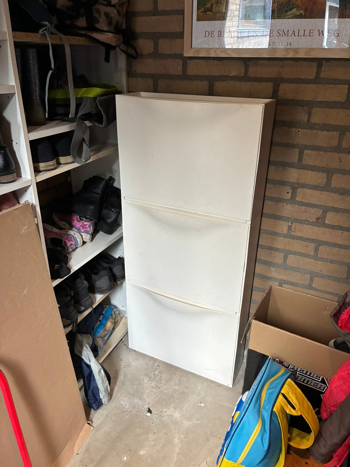 Trones IKEA witte schoenenkasten, Huis en Inrichting, Ophalen, Gebruikt