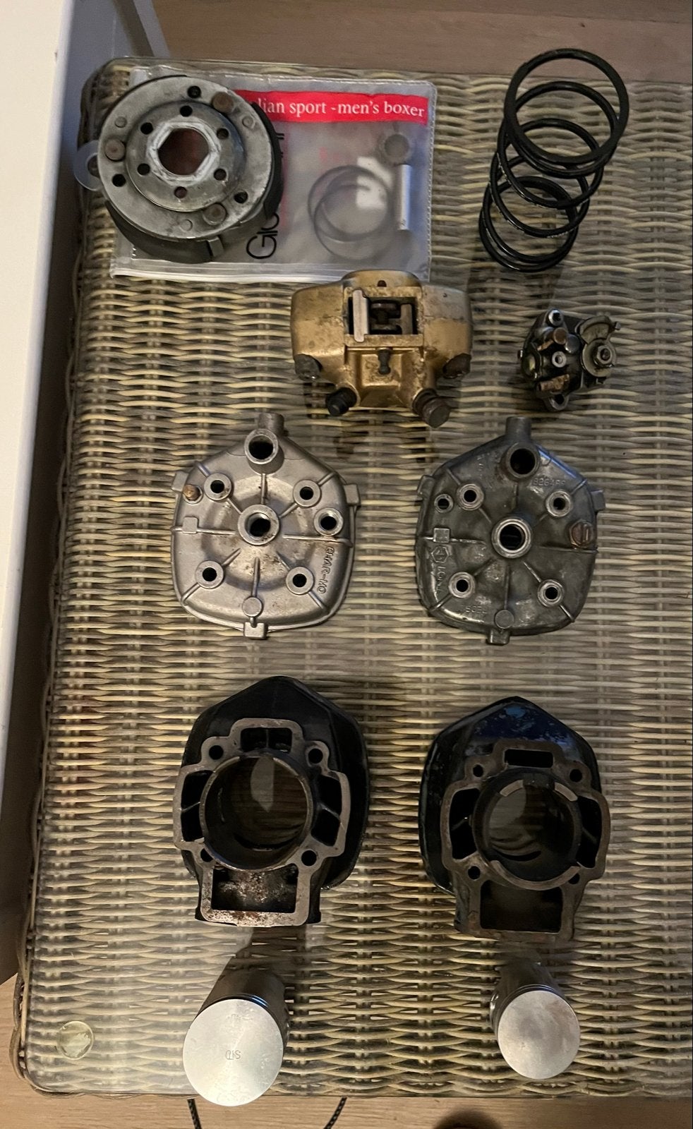 Piaggio NRG 50/70 cc cilinders plus onderdelen, Ophalen of Verzenden, Gebruikt, Cilinder, Piaggio