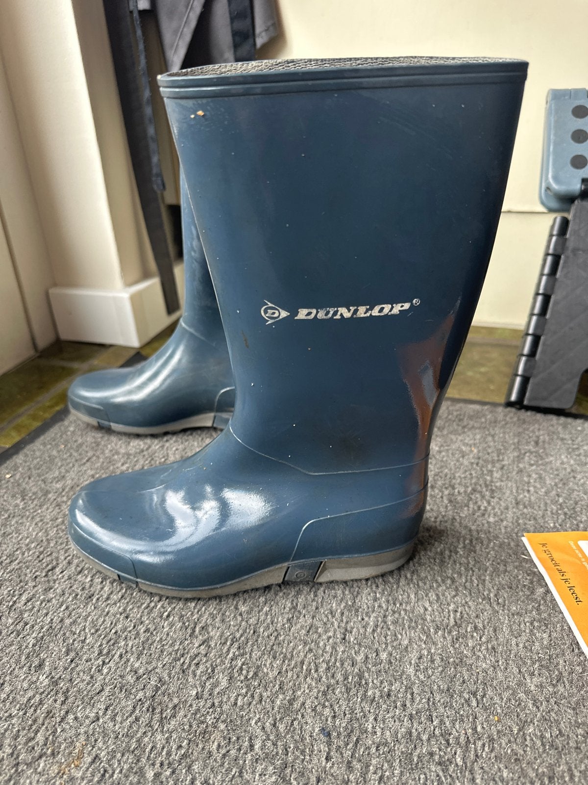 Dunlop regenlaarzen - Maat 35, Jongen of Meisje, Ophalen of Verzenden, Laarzen, Zo goed als nieuw