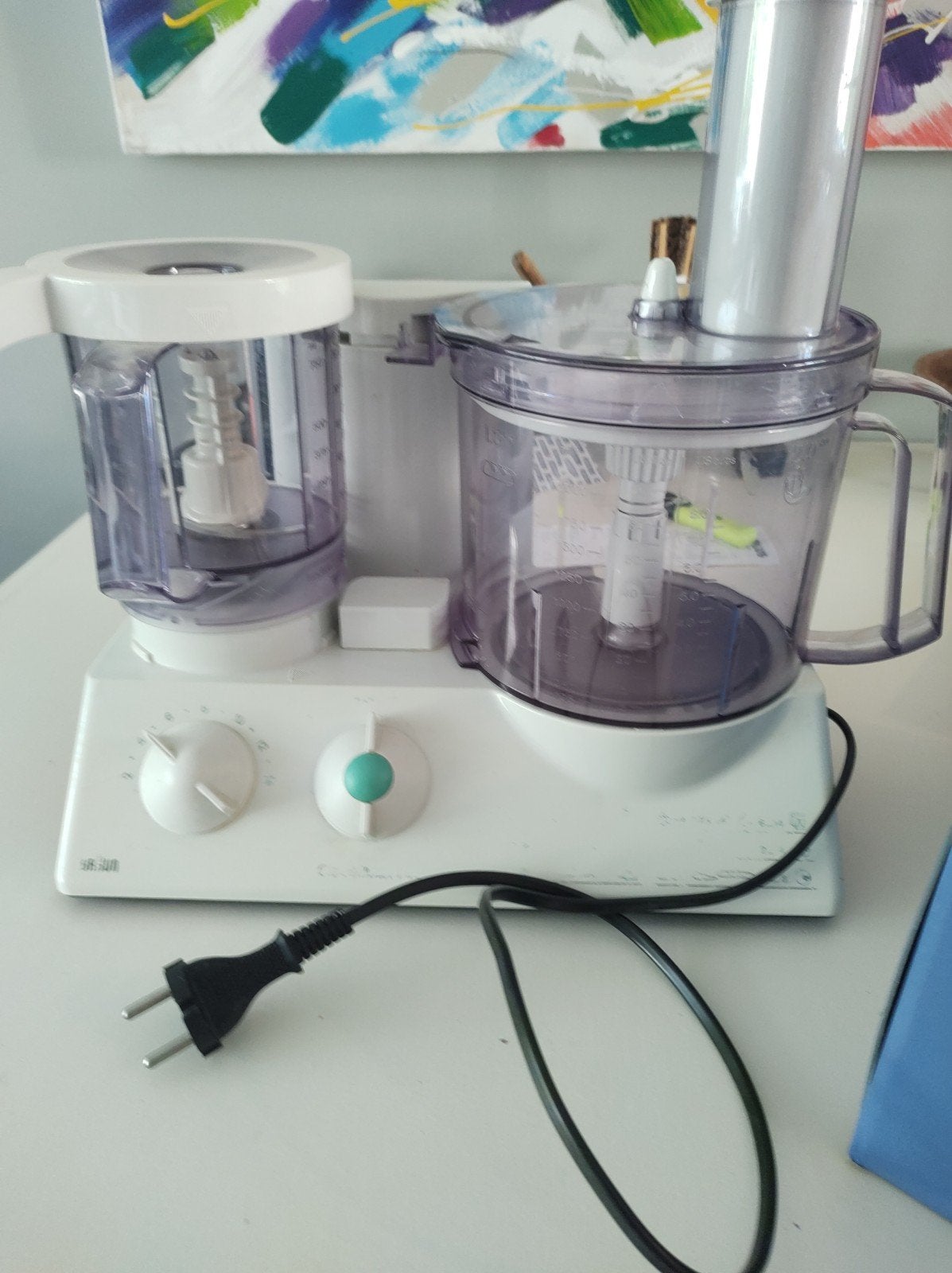 Braun Combimax 700 Type 3202 Keukenmachine Compleet, 1 tot 2 liter, Ophalen, Gebruikt, 3 snelheden of meer