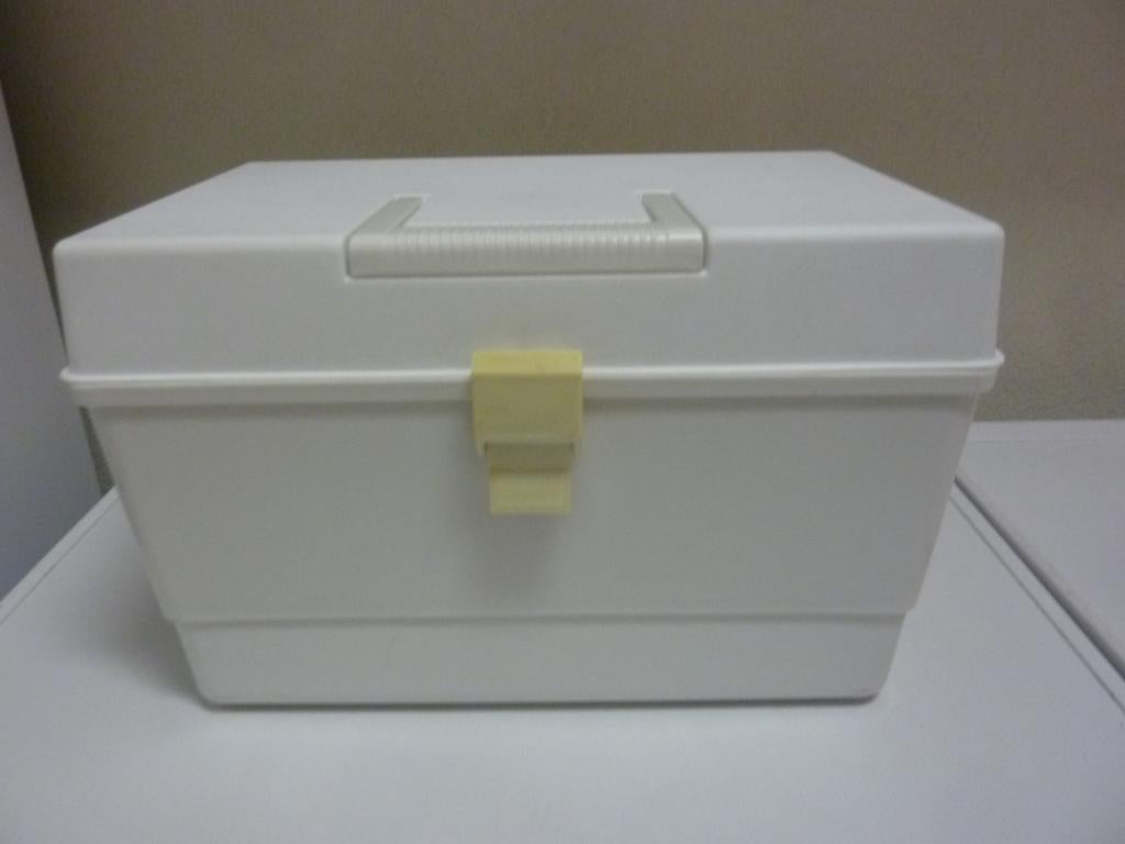 Witte retro naaibox., Ophalen of Verzenden, Huis en Inrichting