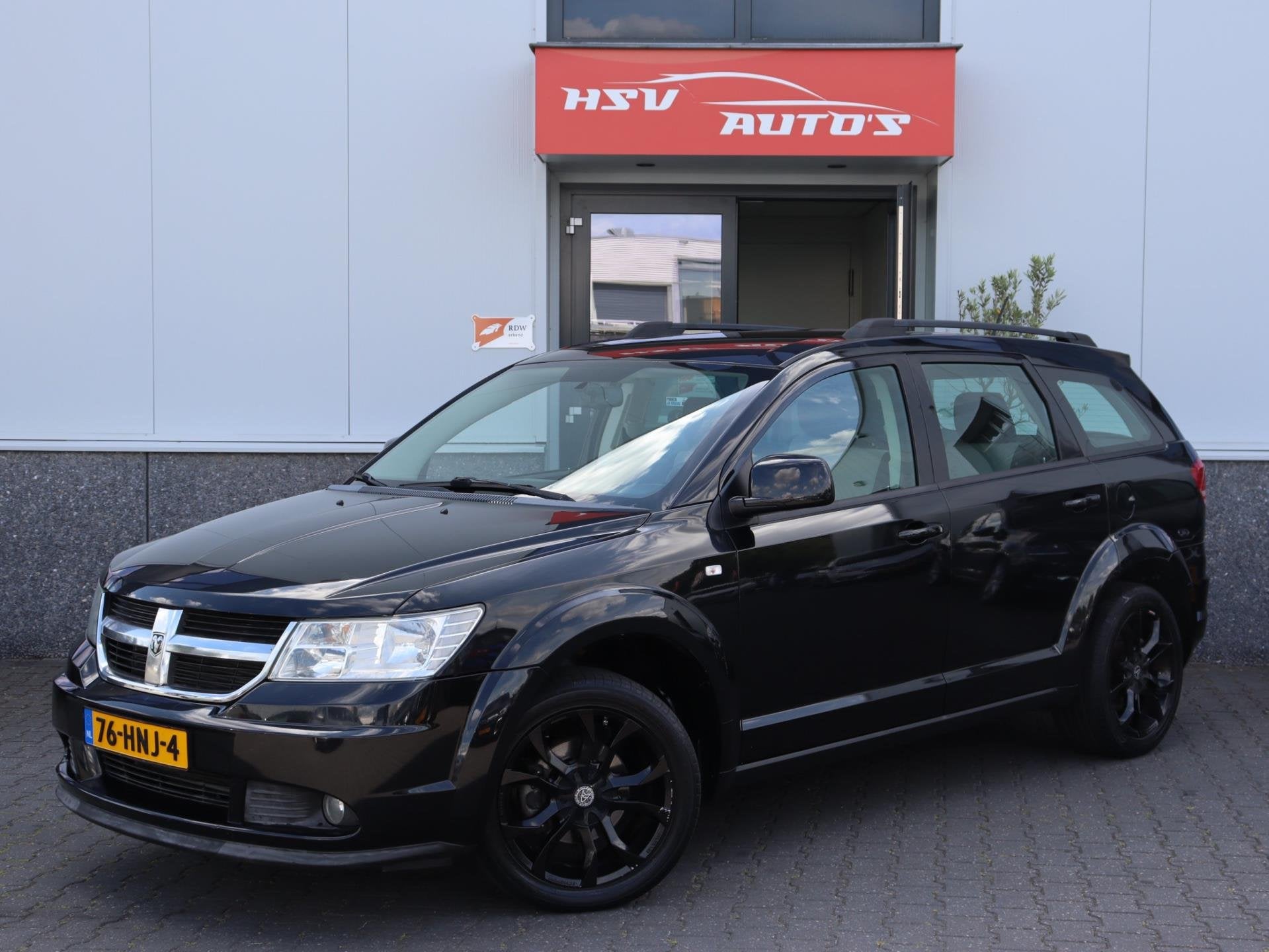 Dodge Journey 2.4 SXT airco LM org NL, Auto's, 450 kg, Gebruikt, 4 cilinders, Zwart