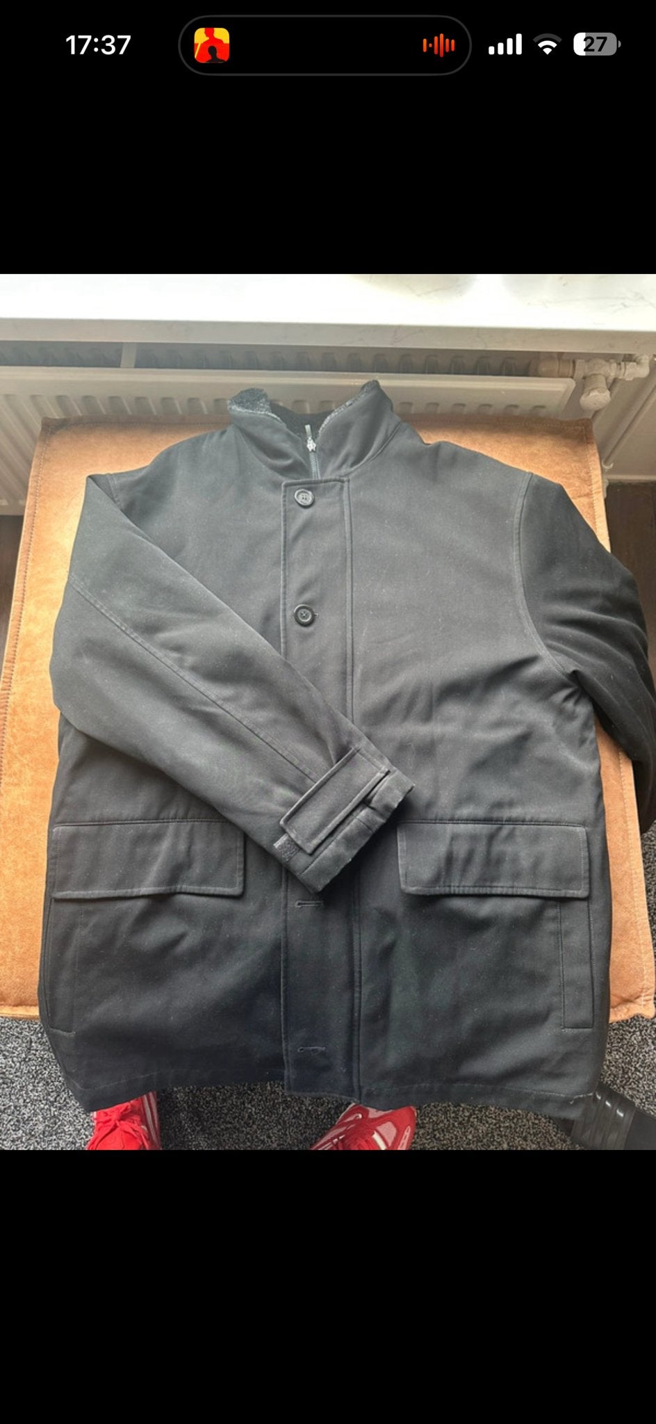Nette Carlo Colucci jas - Maat L, Kleding | Heren, Ophalen of Verzenden, Zo goed als nieuw, Maat 52/54 (L), Zwart