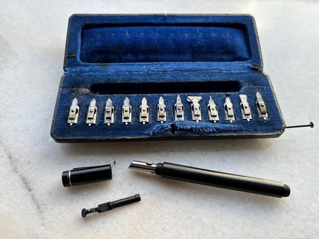 Pelikan Graphos Kalligrafie set met Pen 1960, Antiek en Kunst, Ophalen of Verzenden