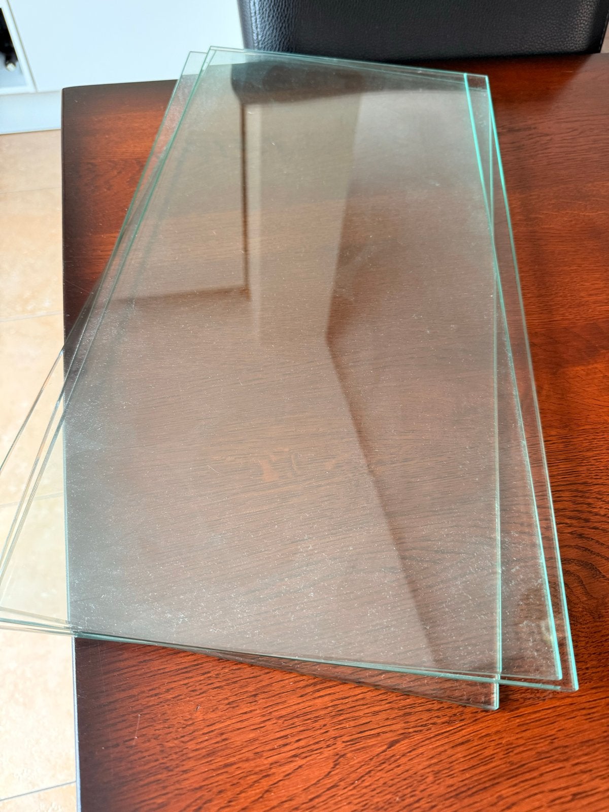 6 Glasplaten 56x28cm, Ophalen, Zo goed als nieuw