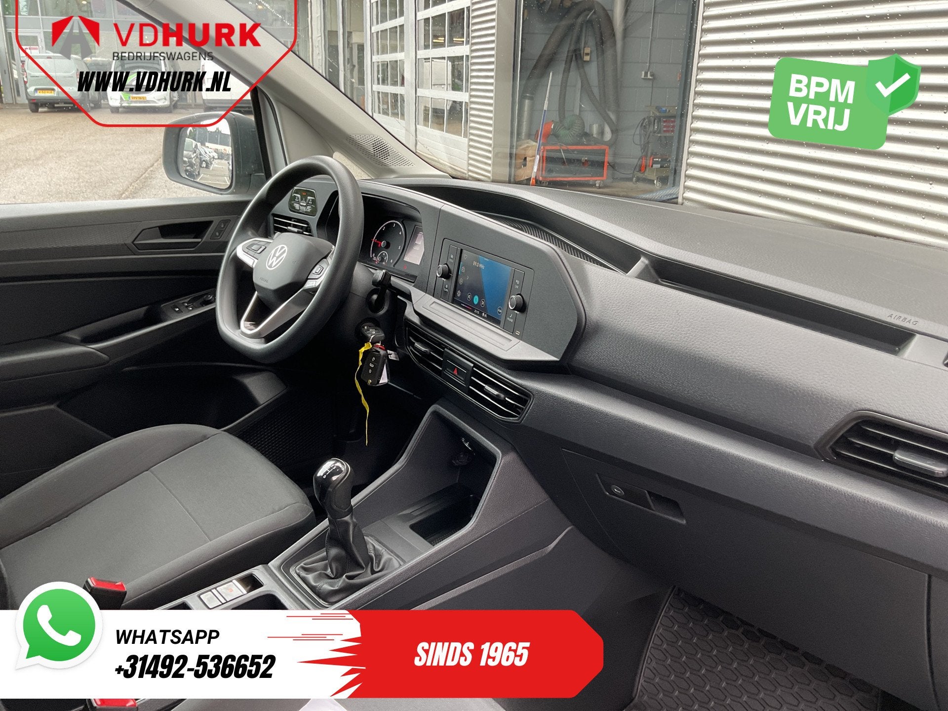 Volkswagen Caddy Cargo 2.0 TDI 100 pk Omvormer/ Sortimo/ Cru, Voorwielaandrijving, Gebruikt, Volkswagen, Wit
