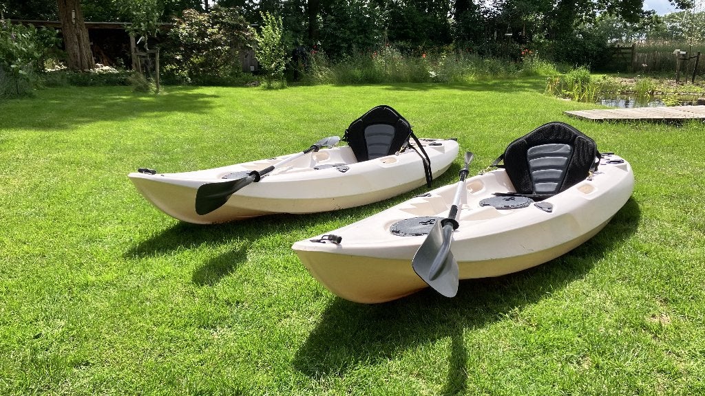 2 Sit on top kano's / Vis-kayaks, Watersport en Boten, Kano's, Ophalen, Eén persoon, Met peddels, Kajak