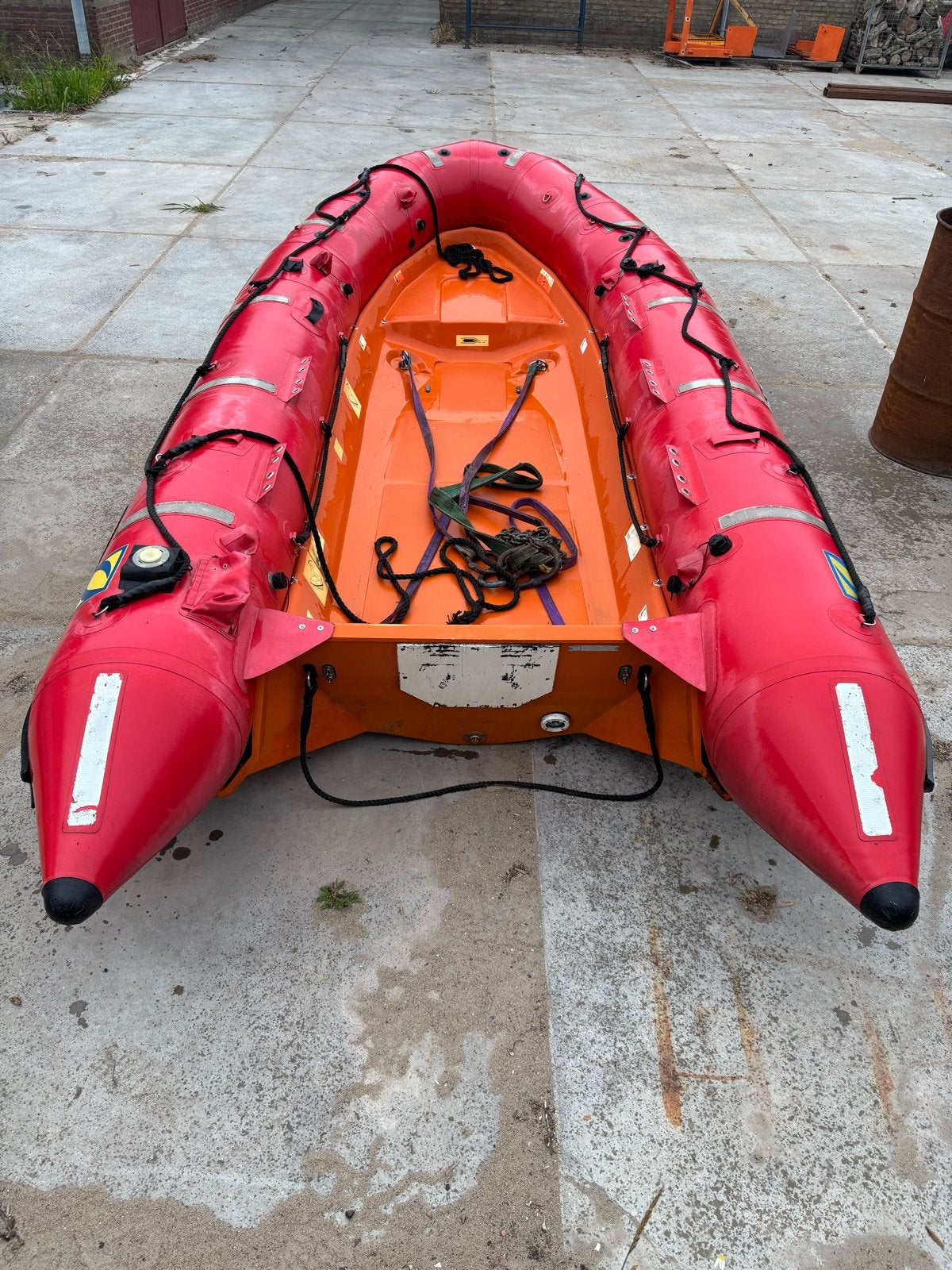 Zodiac met harde onderkant 4,20 m, Watersport en Boten, Ophalen, Gebruikt, Polyester/glasvezel, Zodiac