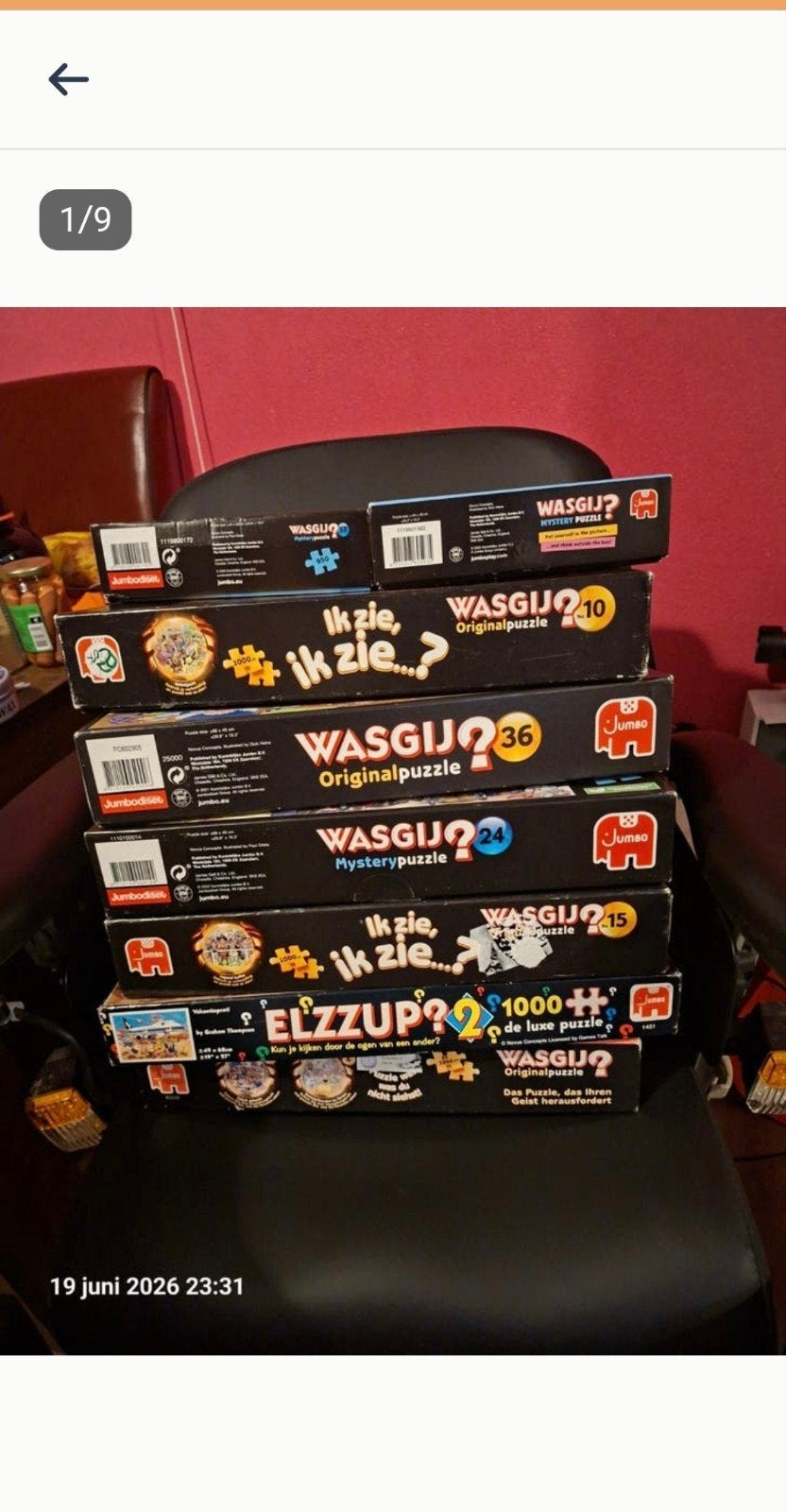 Wasgij ruil of koop, Ophalen, 500 t/m 1500 stukjes, Zo goed als nieuw