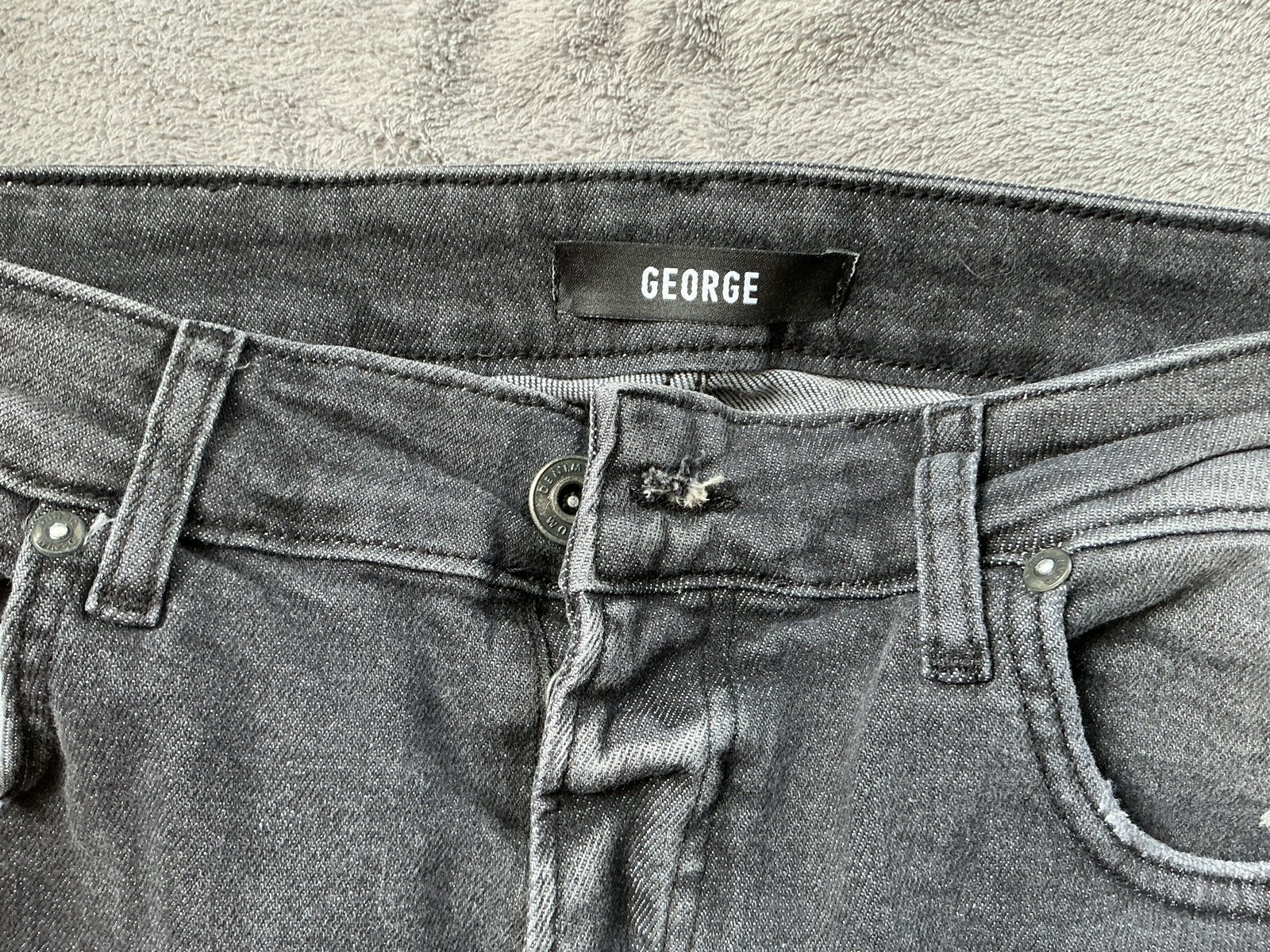 George zwarte jeans - maat 34, Kleding | Dames, Spijkerbroeken en Jeans, Ophalen of Verzenden, Zo goed als nieuw, Zwart, W27 (confectie 34) of kleiner