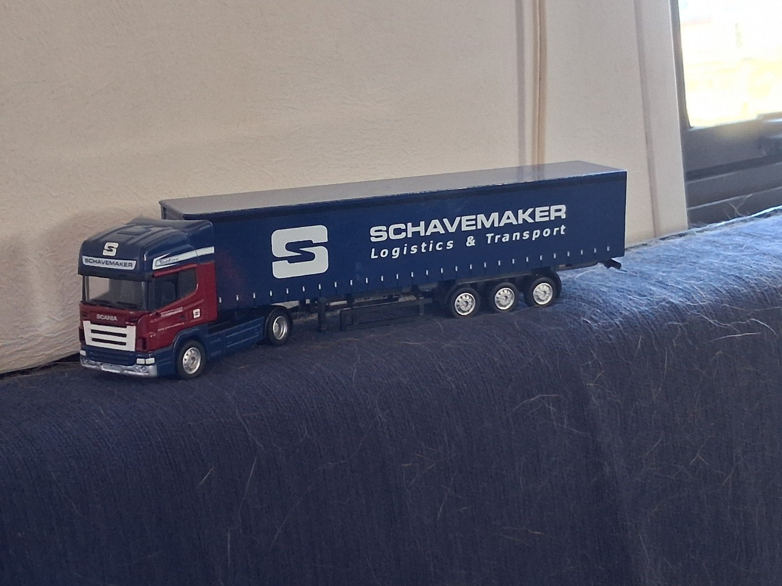 Scania vrachtwagen met Schavemaker trailer model, Ophalen of Verzenden, Nieuw, Bus of Vrachtwagen, Overige merken