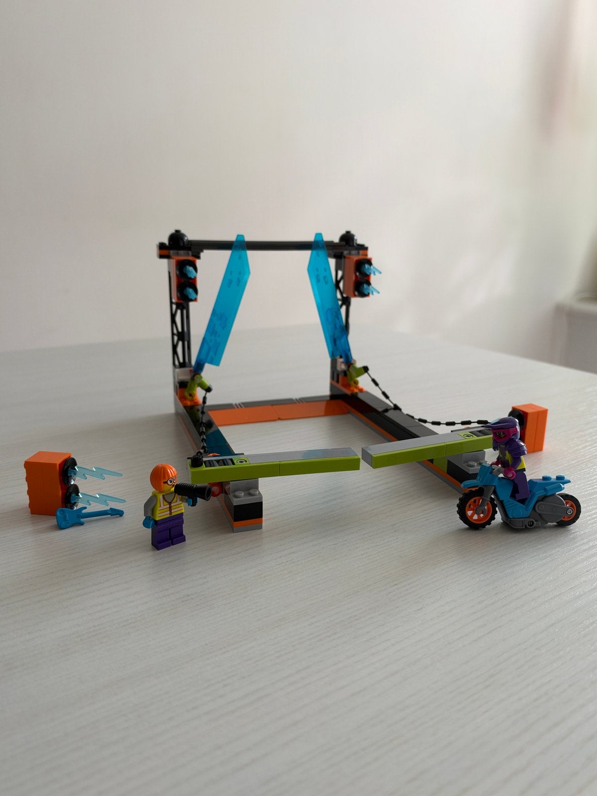 LEGO City Stuntz 60340 - Stuntuitdaging met messen, Ophalen of Verzenden, Gebruikt, Overige merken