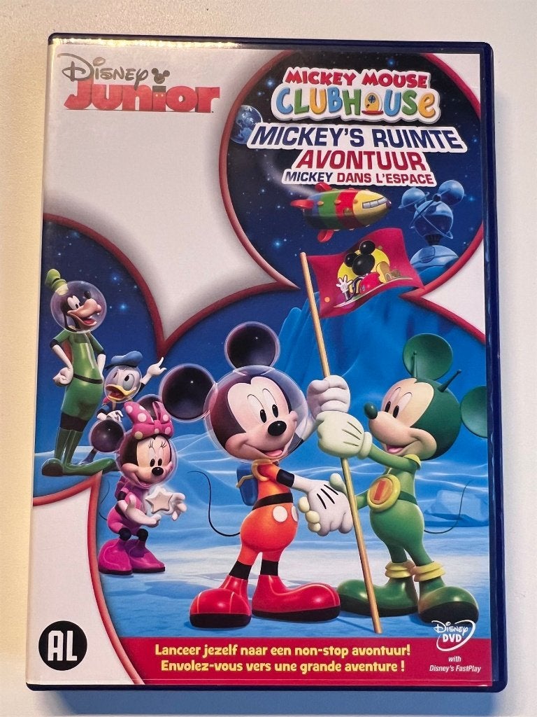 Mickey Mouse Clubhouse - Mickey's Ruimte Avontuur (DVD) DVD, Alle leeftijden, Ophalen of Verzenden, Zo goed als nieuw
