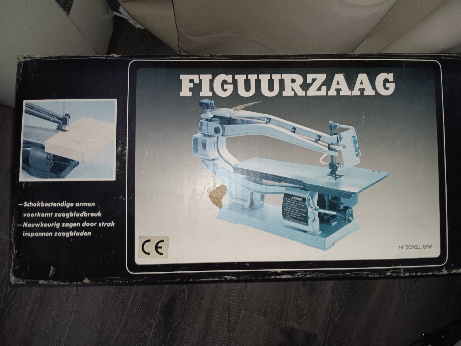 Huvema figuurzaag, Doe-het-zelf en Verbouw, Gereedschap | Zaagmachines, Gebruikt, Ophalen of Verzenden, 30 tot 70 mm, Figuurzaag