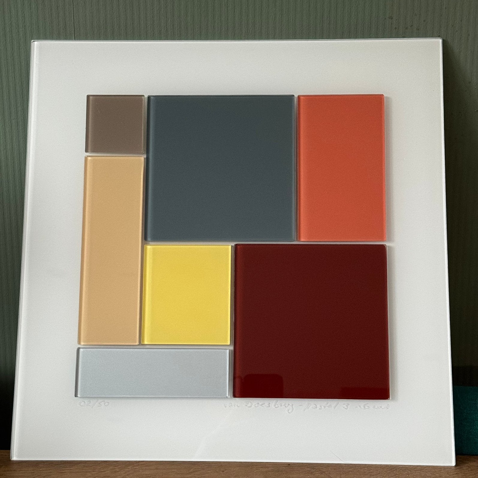 Exclusief design wanddecoratie Peter Verbeek, Antiek en Kunst, Kunst | Designobjecten, Wanddecoratie, Glas, Meerkleurig, Gemerkt