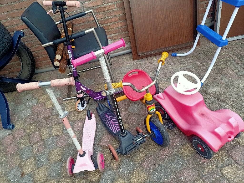 5x Div.speelgoed voor peuters, steps, fiets; zie foto's, Ophalen of Verzenden