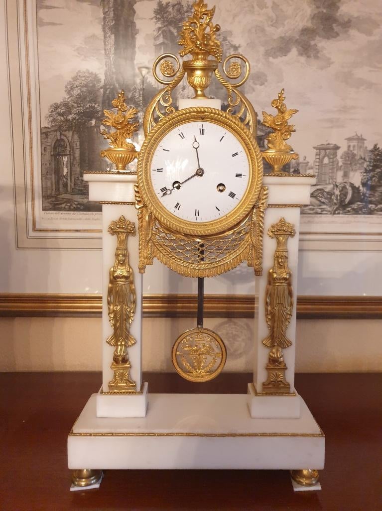 Louis XVI Kolompendule, Antiek en Kunst, Antiek | Klokken, Ophalen of Verzenden