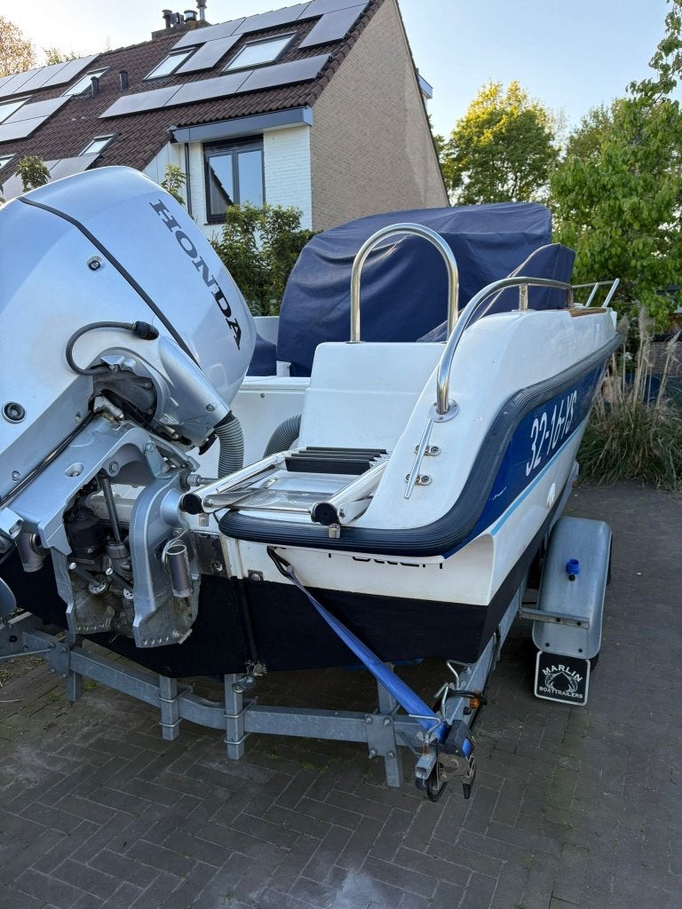 Jata 600 Honda 100pk V-tec console boot visboot, Overige merken, Viertaktmotor, Zo goed als nieuw, 100 pk