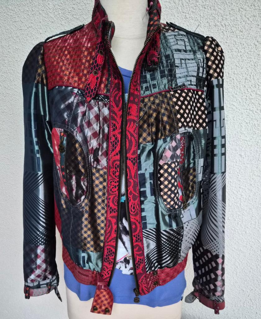 Prachtig Desigual kort zomer jack maat 44 - Uniek design!, Overige kleuren, Maat 42/44 (L), Ophalen of Verzenden, Zo goed als nieuw