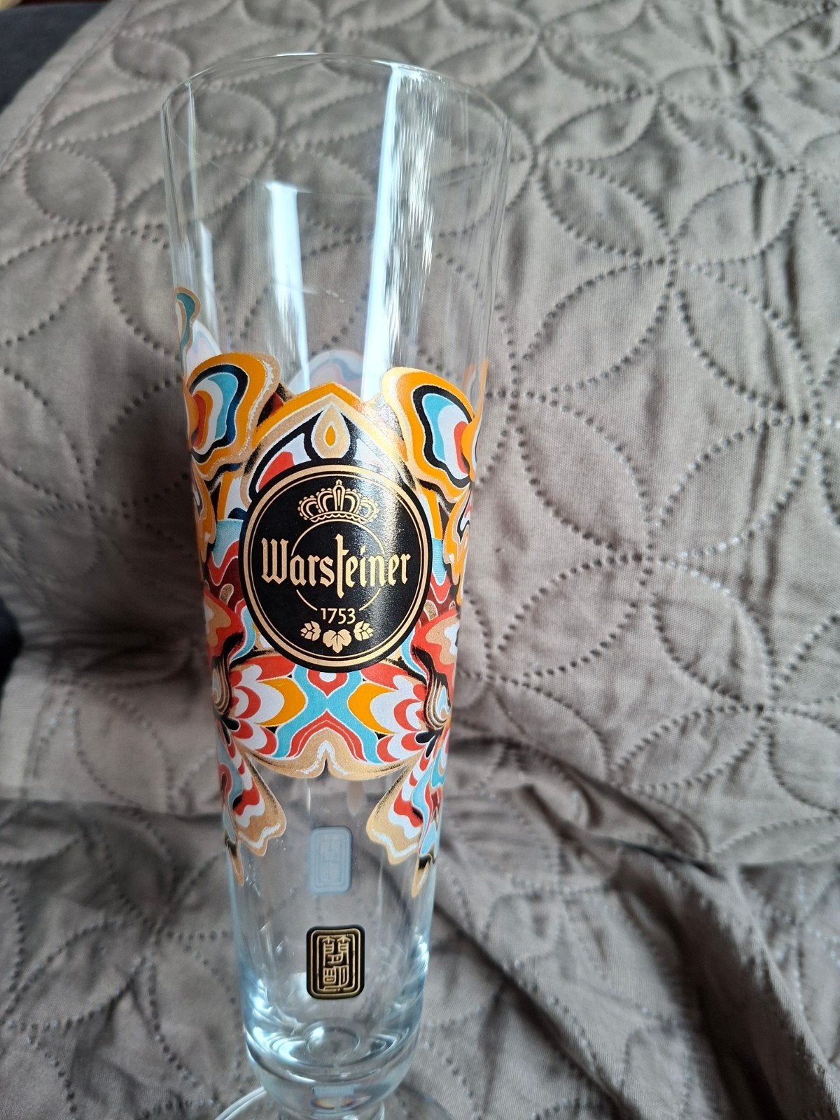 Warsteiner glas, Verzamelen, Glas en Borrelglaasjes, Ophalen of Verzenden, Zo goed als nieuw, Bierglas