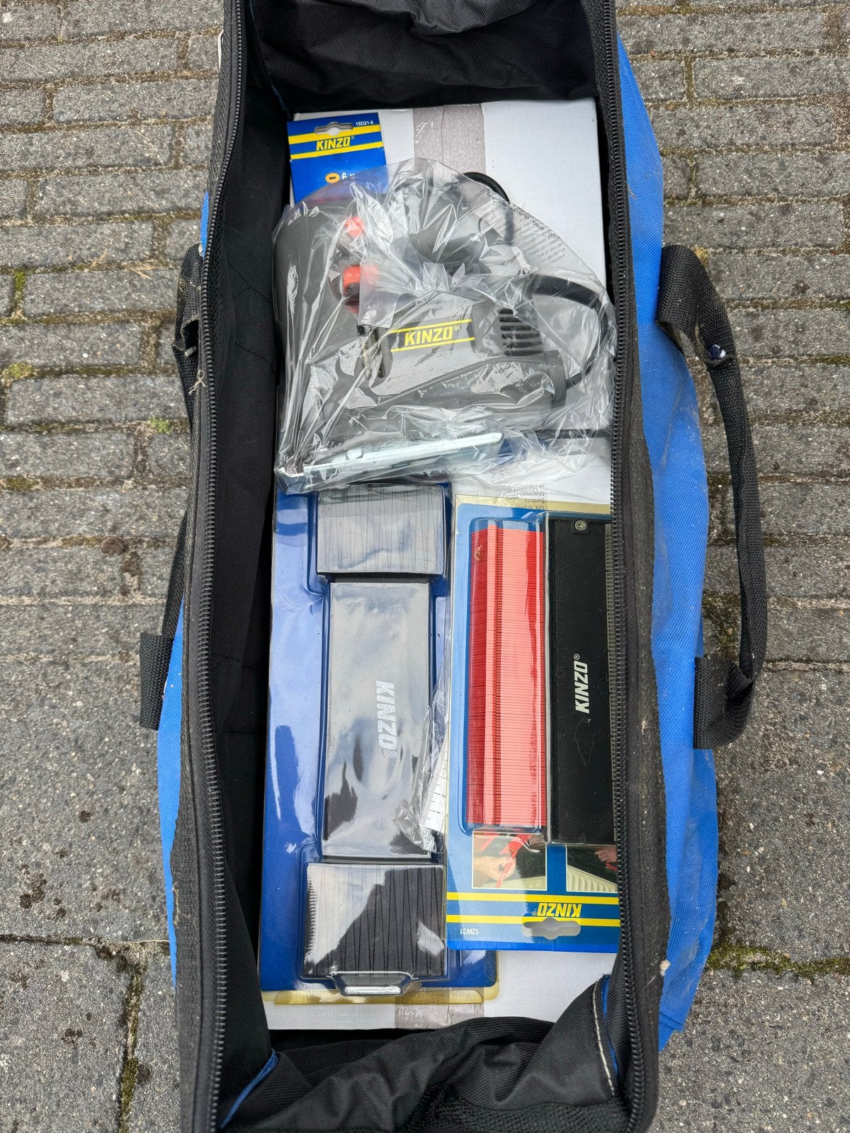 Kinzo laminaat legset met elektrische laminaatsnijder, Ophalen, Nieuw