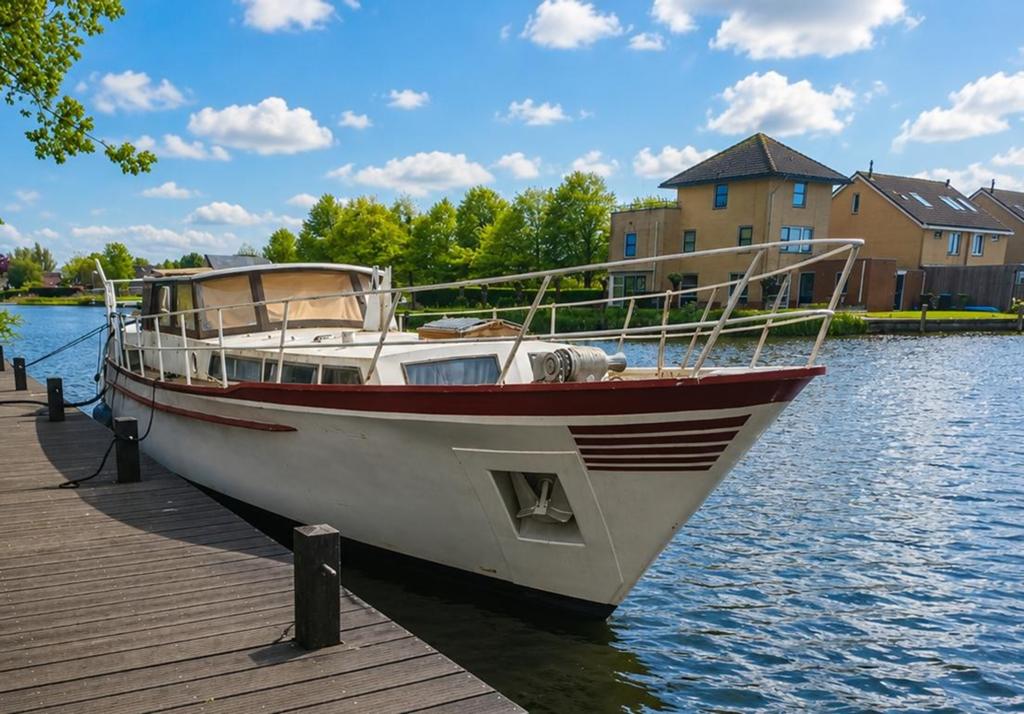Uniek werfgebouwde kotter Langenberg 2 motoren, Watersport en Boten, Motorboten en Motorjachten, Ophalen of Verzenden, Staal