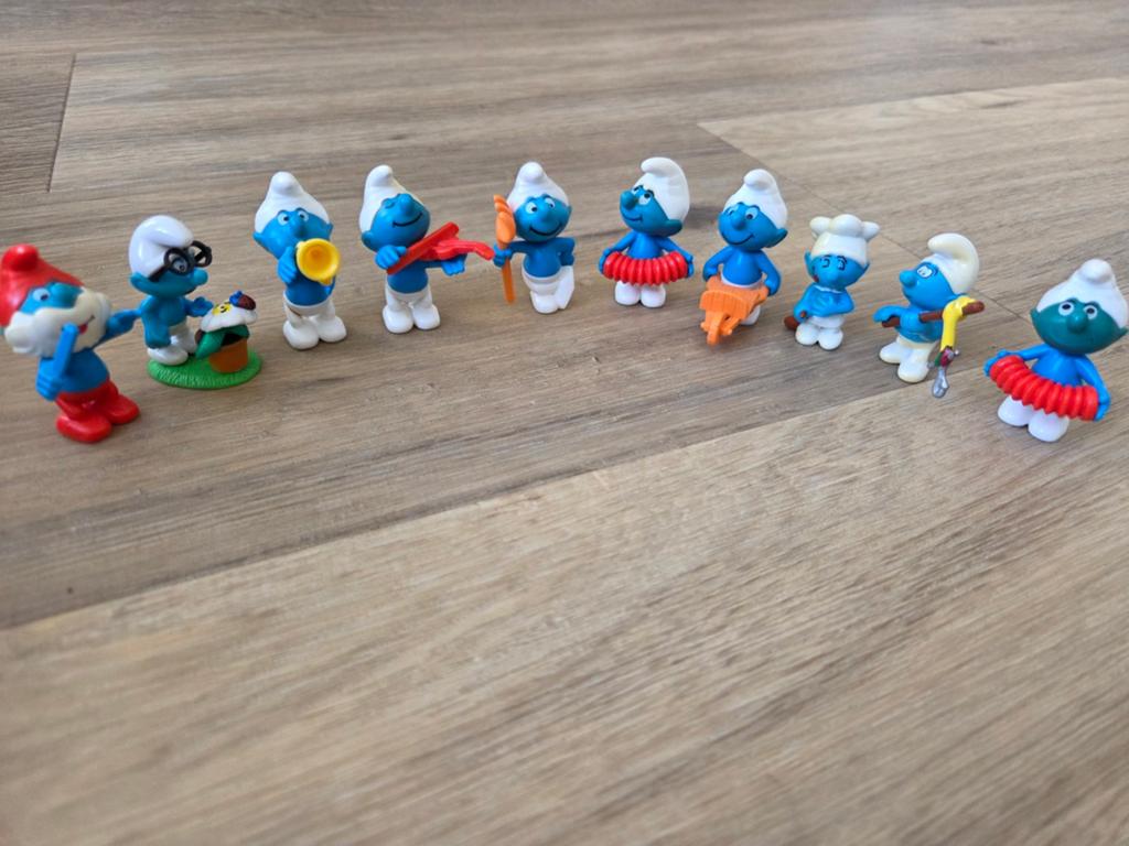 Smurfen van Kinder Suprise, Verzamelen, Smurfen, Ophalen of Verzenden, Zo goed als nieuw, Overige Smurfen, Overige typen