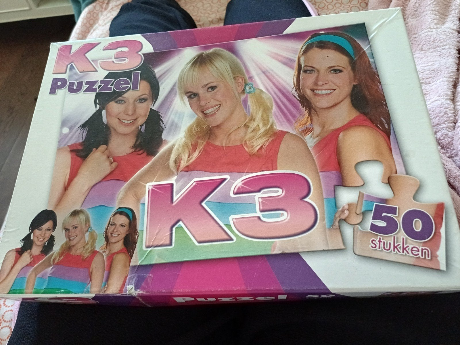 K3 Puzzel 50 Stukjes - Zo goed als nieuw, Ophalen