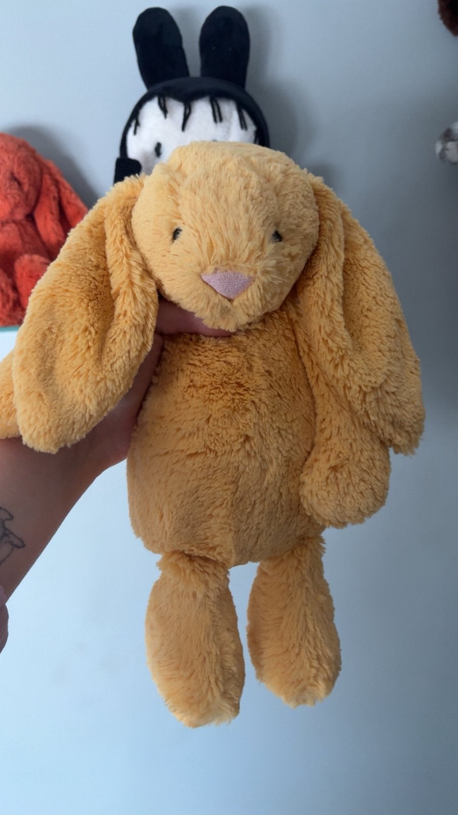 Jellycat Sunshine bunny Medium, Ophalen of Verzenden, Zo goed als nieuw, Stoffen beer, Overige merken