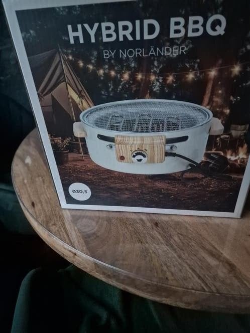 Norländer Hybrid BBQ - Compacte Elektrische Grill Ø30.5, Ophalen of Verzenden, Nieuw, Norländer