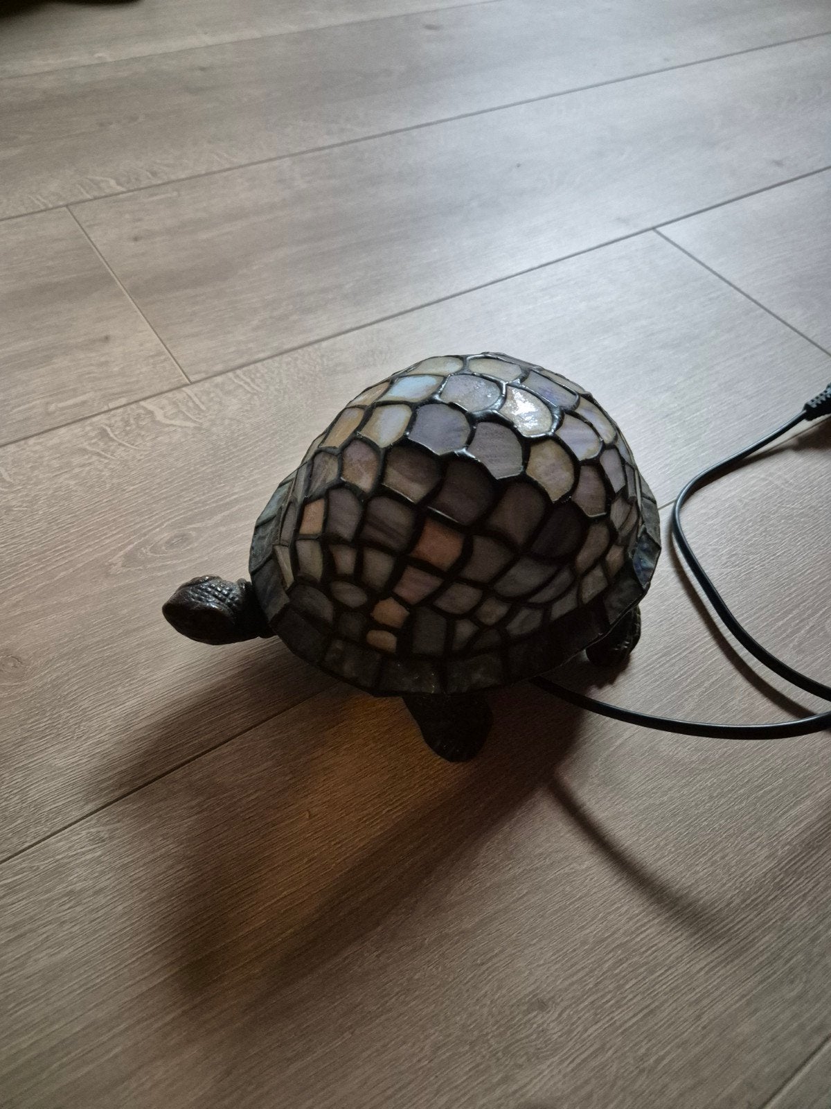 Tiffany stijl schildpad lampje, Huis en Inrichting, Lampen | Overige, Ophalen, Overige merken, Gebruikt, Meerkleurig