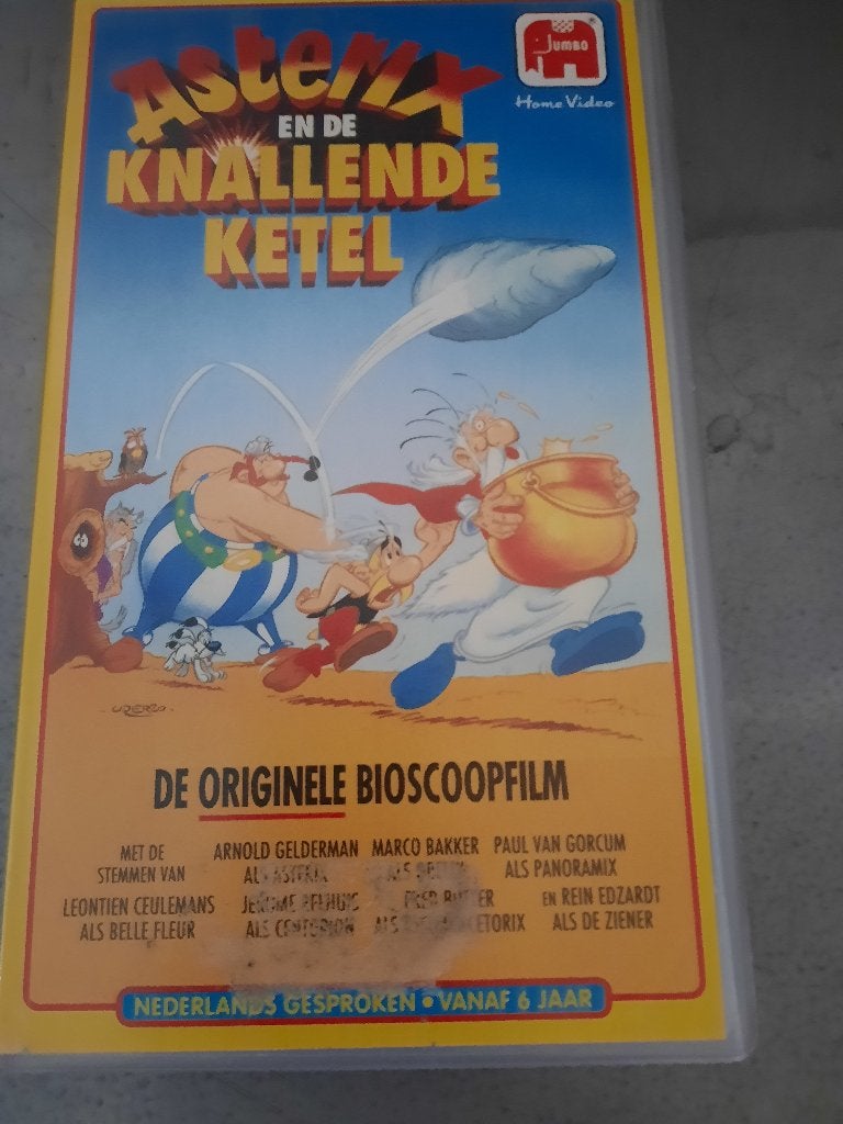 ASTERIX & DE KNALLENDE KETEL! Tekenfilm Klassieker Op VIDEO!, Tekenfilm, Verzenden, Alle leeftijden, Zo goed als nieuw
