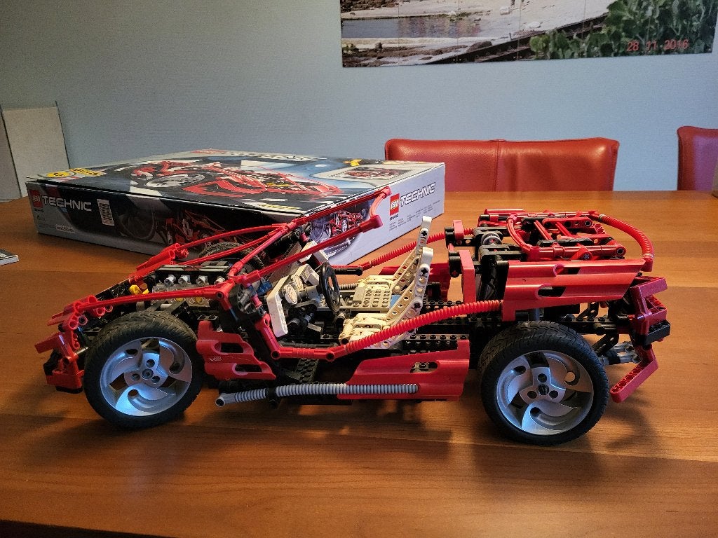 Technisch lego auto, nr 8448, compleet!, Ophalen, Lego, Zo goed als nieuw, Complete set