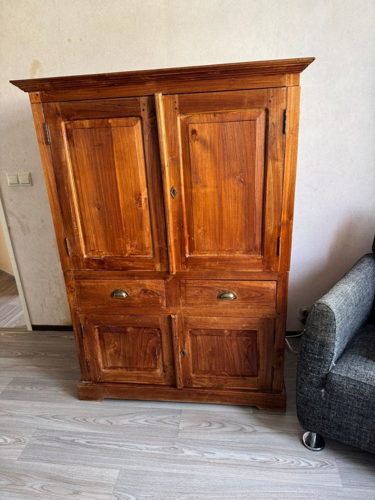 mooie teak houten kast, Ophalen