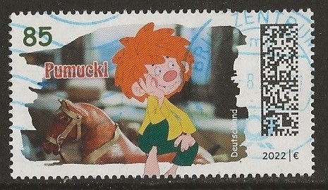Duitsland 255, Puckmuckl voor GWD52, Verzenden, 1990 tot heden, Gestempeld