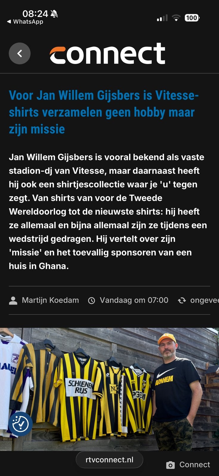 VITESSE SHIRTS GEZOCHT, Ophalen, Zo goed als nieuw, Vitesse, Shirt