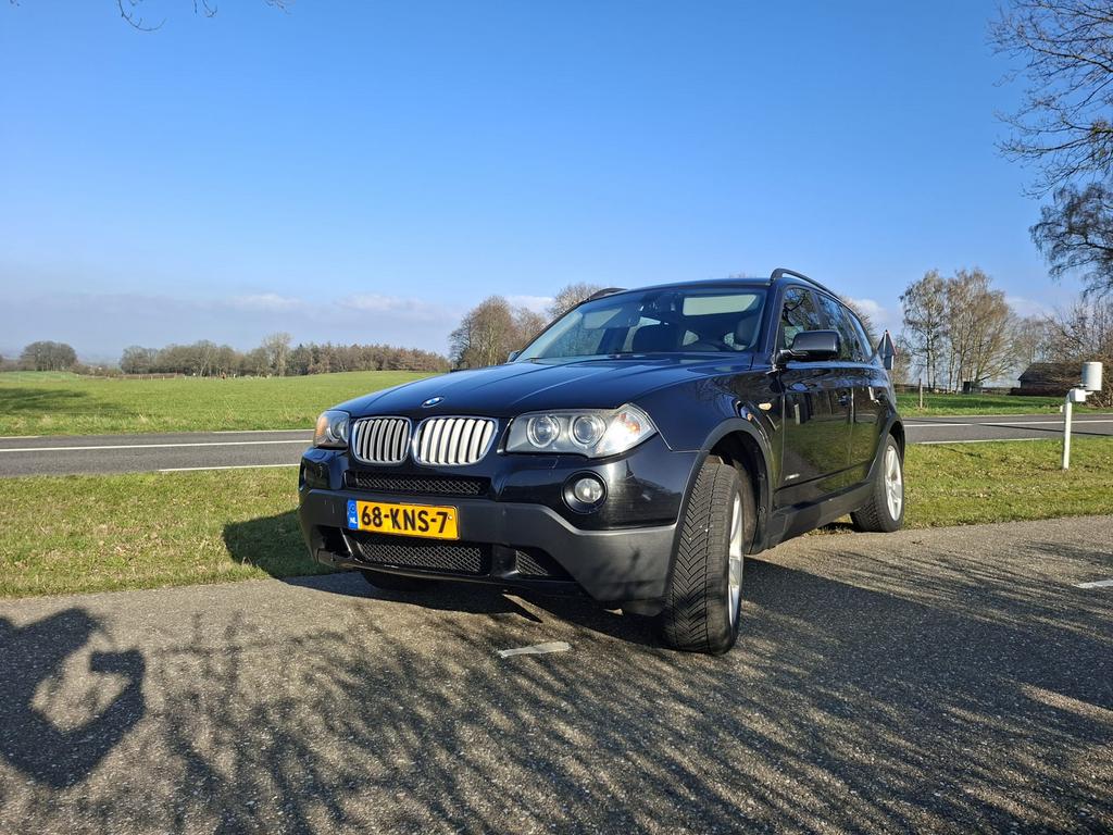 BMW X3 2.0 D Xdrive 18D 2010 Zwart, Auto's, Zwart, Zwart, Vierwielaandrijving, Particulier