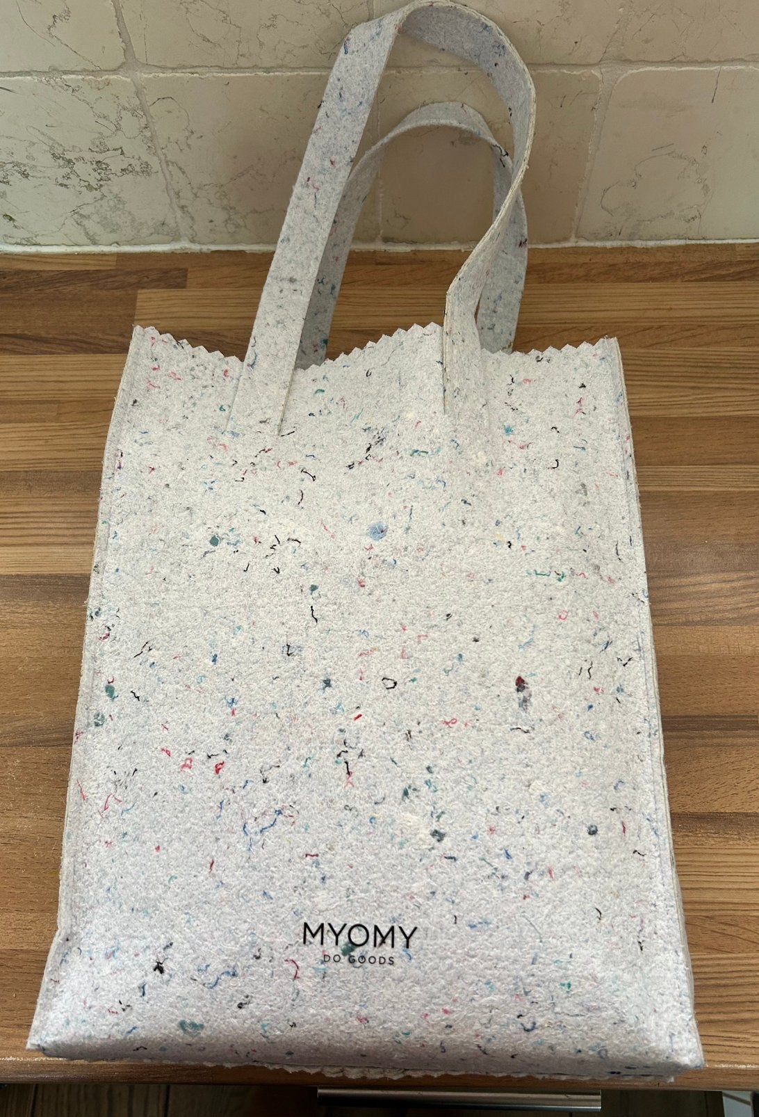 MYOMY my paper bag van vilt dames tas damestas, Ophalen of Verzenden, Zo goed als nieuw, Wit, Overige typen