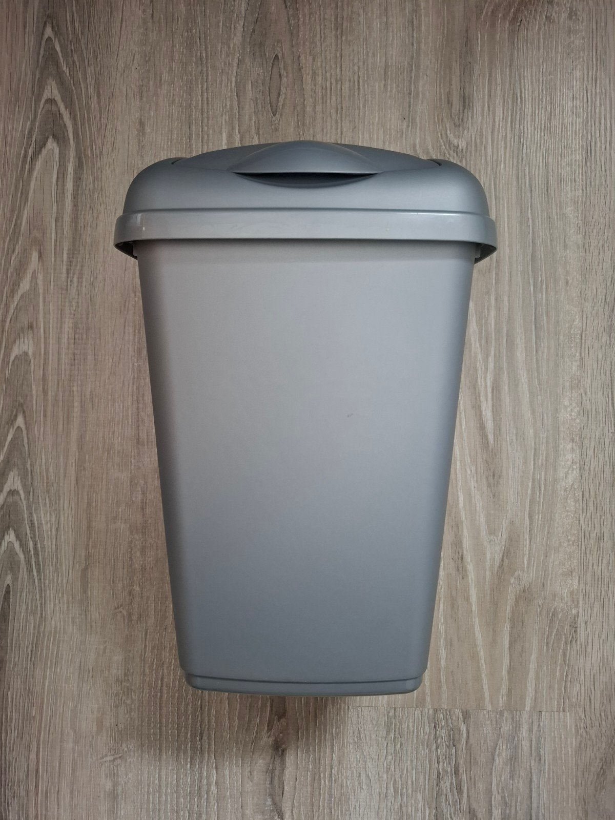 Tontarelli zilvergrijze vuilnisbak 10 liter, Huis en Inrichting, Woonaccessoires | Prullenbakken, Kunststof, Ophalen of Verzenden