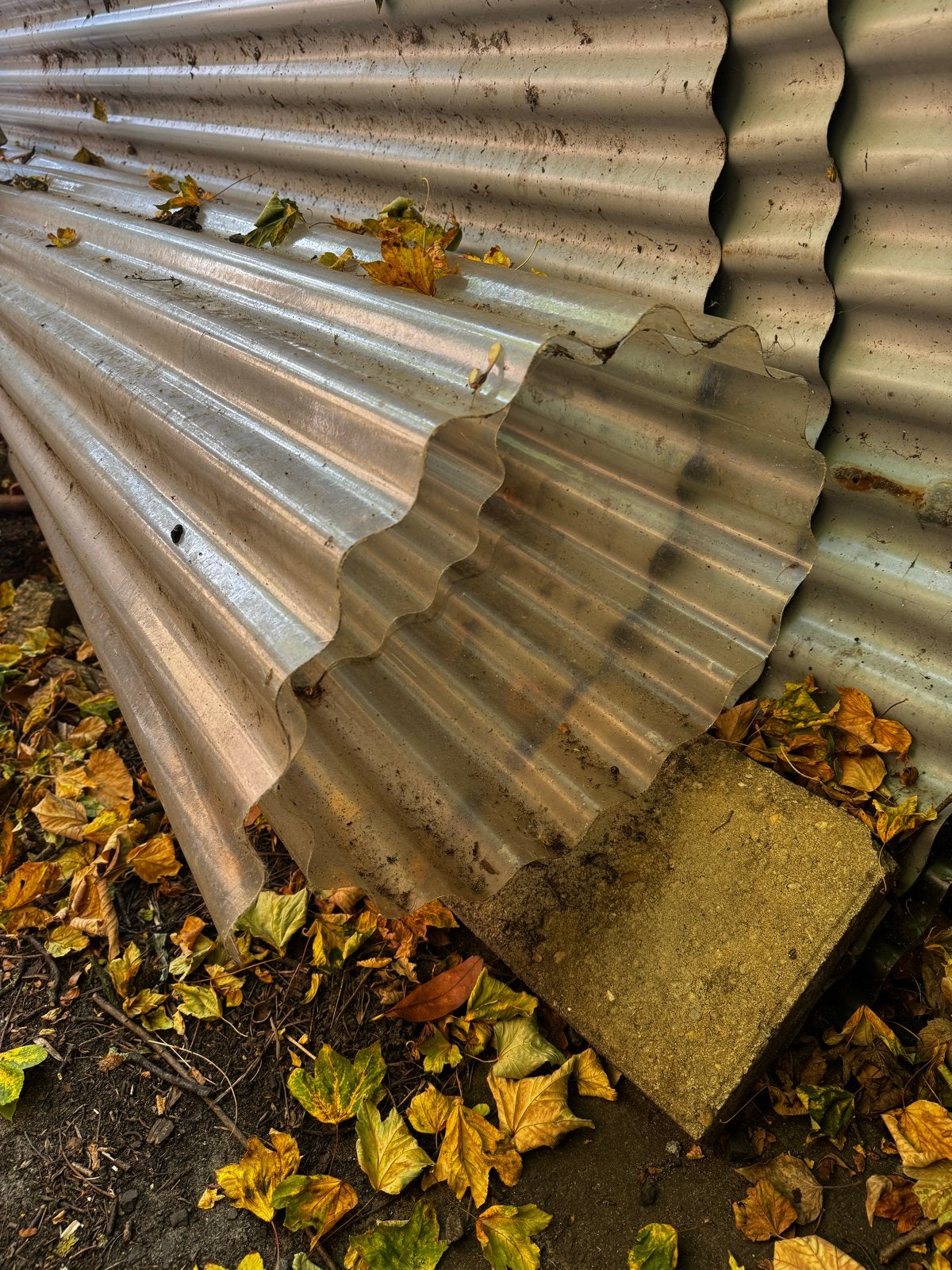 Lichtdoorlatende rolgolfplaat - Restmateriaal, Ophalen, Gebruikt, Overige materialen