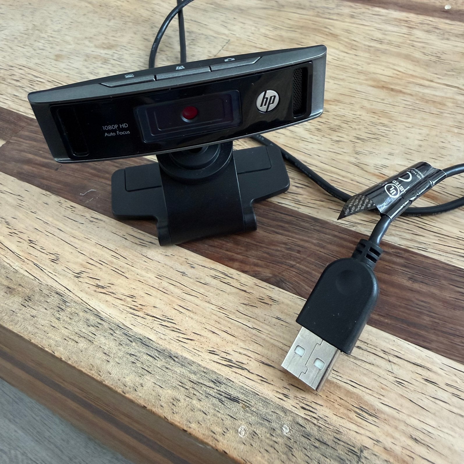 HP HD-4310 Webcam – Full HD 1080p – Met Microfoon – Werkend, Computers en Software, Webcams, Zo goed als nieuw, Microfoon, Ophalen of Verzenden