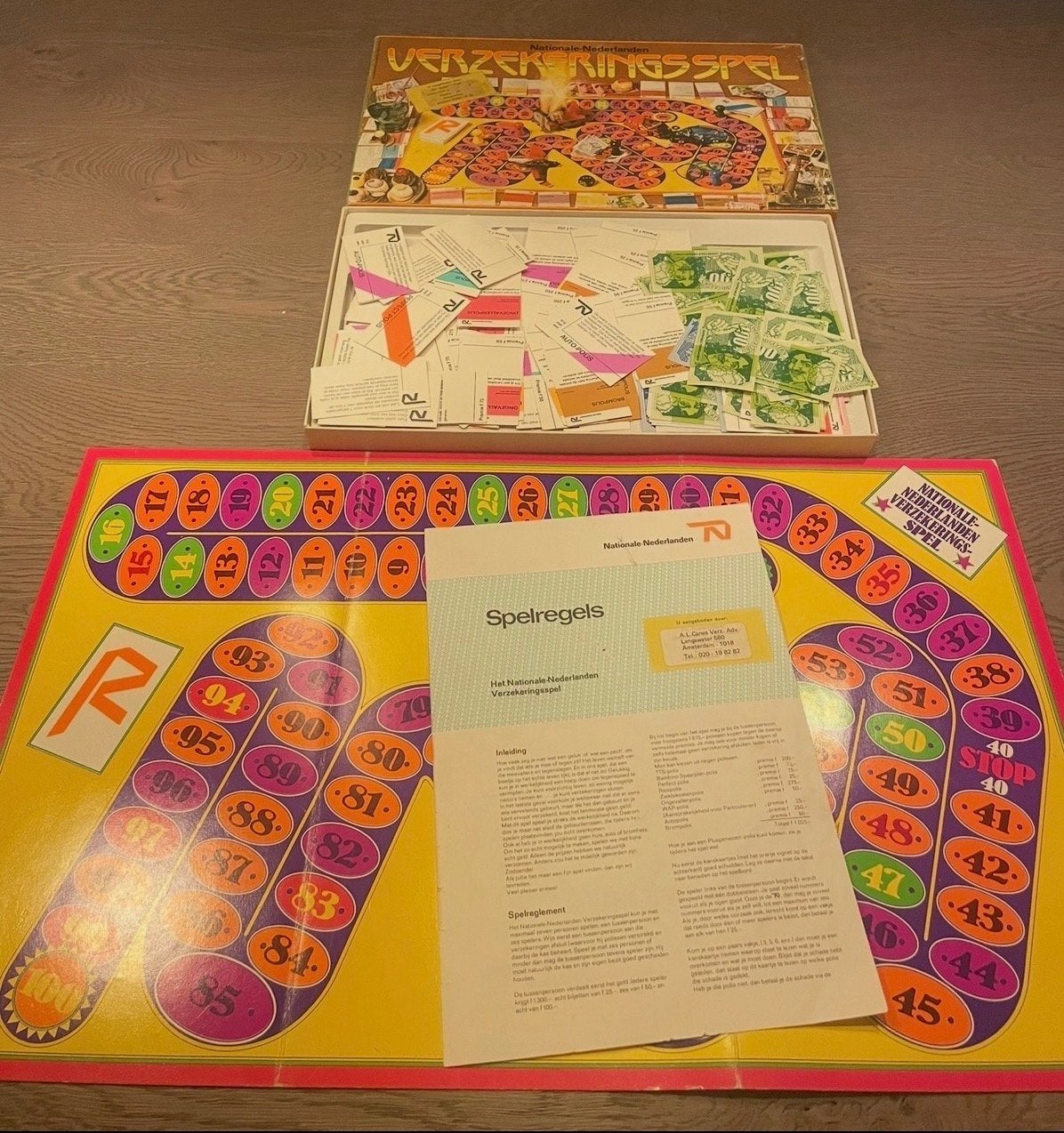Nationale-Nederlanden Verzekeringsspel - Vintage Bordspel, Hobby en Vrije tijd, Gezelschapsspellen | Bordspellen, Drie of vier spelers
